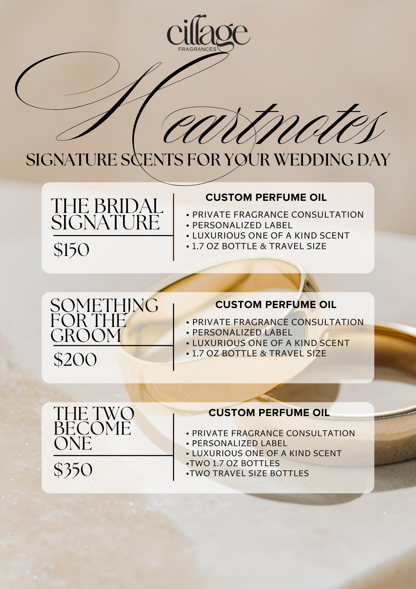 Heartnotes: The Two Become One (Bride & Groom)